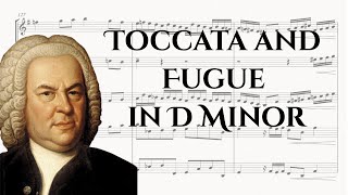 Toccata and Fugue in D Minor  J S Bach  For Brass Quintet Full Score and Parts [upl. by Namad]