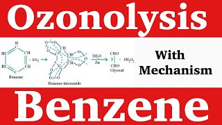 Ozonolysis of of Benzene with Mechanism  Trick for Ozono [upl. by Nessej]