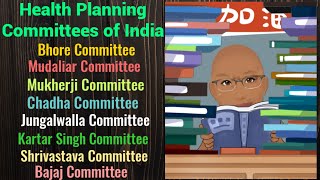 Health Planning Committees of India Bhore Mudaliar   PSM lectures  Community Medicine lectures [upl. by Welbie]