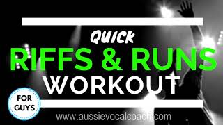 RIFFS amp RUNS Vocal Exercises  How to Riff Workout [upl. by Yellah366]