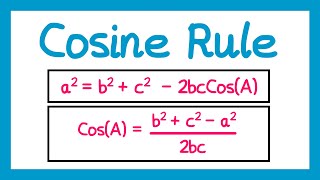 The Cosine Rule  GCSE Higher Maths [upl. by Venita]