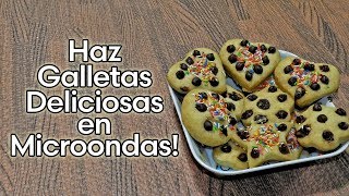 Como Hacer GALLETAS EN MICROONDAS [upl. by Norihs]