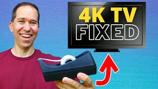 I fixed a broken 4K 55” TV with TAPE  How to fix a TV with a blank screen [upl. by Lorilyn]