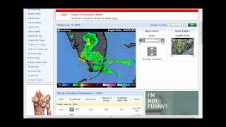 WeatherBug Map Storm Glitch [upl. by Yslek957]