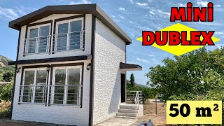 ðŸ¥° MÄ°NÄ° DUBLEKS ðŸ¥° YETERLÄ° MÄ° Prefabrik Ev Turu ve FiyatÄ± 50 mÂ² [upl. by Meibers]