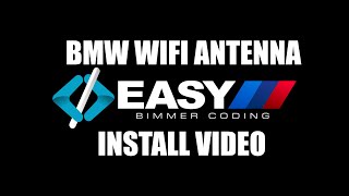 BMW WiFi Antenna EASY Install Video by EasyBimmerCodingcom [upl. by Cupo]