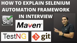 How To Explain Selenium Automation Framework In Interviews [upl. by Yxor363]