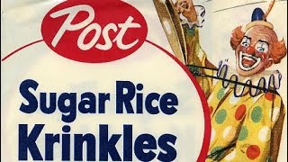 Krinkles The Clown  Sugar Rice 1959 Comercial [upl. by Gellman]