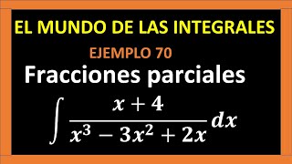 Integración por fracciones parciales [upl. by Elberta]