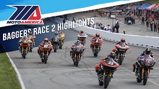 MotoAmerica Mission King of the Baggers Race 1 Highlights at Daytona 2022 [upl. by Davin614]