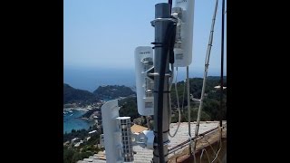 NanoStation M5 in single Pole Tower [upl. by Jarnagin]