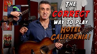 Play Hotel California CORRECTLY with Tabs amp chord charts [upl. by Nitsuj]