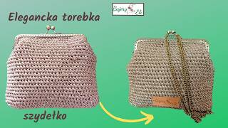 szydełkowaniebajeryeli Elegancka Torebka Zapinana Na BigleElegant Crochet Handbag How to Make [upl. by Llien286]