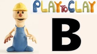 Learning B  PLAY To CLAY with JAMES  Play Doh English Kidergarten [upl. by Eriam]