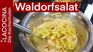 Waldorfsalat  die perfekte Beilage zum Grillen oder als leichtes Mittagessen  La Cocina [upl. by Atiuqel]