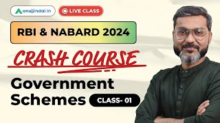 Govt Schemes 2024  RBI Grade B 2024 Notification  NABARD Grade A  Current Affairs  Anuj Jindal [upl. by Nomahs]