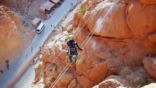 Via ferrata Aventures verticales Maroc Climbing in Morocco Escalade au Maroc Todgha Todra [upl. by Nnayllek]