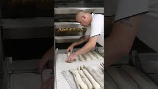 French Bakery making delicious Baguette Bread [upl. by Green]