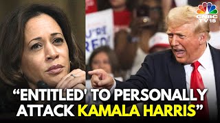 Trump LIVE Donald Trump Says Hes Entitled to Personally Attack Kamala Harris in New Jersey N18G [upl. by Rotsen]