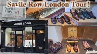 Window Shopping at Savile Row in London England [upl. by Annelise]