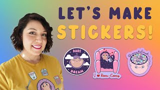 Lets Make Stickers  Using Cricut and Epson printer at home [upl. by Kassity]