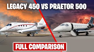 Embraer Legacy 450 Vs Embraer Praetor 500 Battle of the Jets [upl. by Lankton]