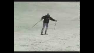 GS free skiing Extention DRILL demo by coach Greg wwwyoucanskicom [upl. by Ardnahsal]