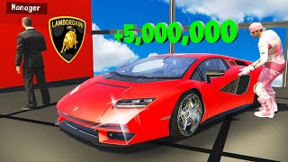 Stealing Every Lamborghini from Dealership in GTA 5 [upl. by Myna]