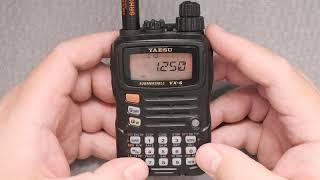 Yaesu VX6 Manual Frequency Input [upl. by Elurd]