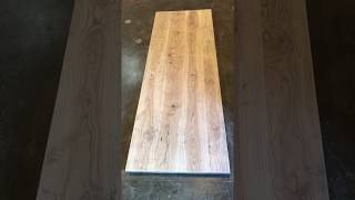 Charcoal Rubio Monocoat application to Ash 10 foot table [upl. by Tadeas]