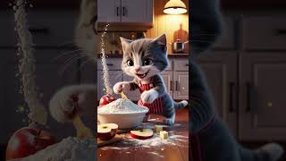 Le Chaton Pâtissier LIncroyable Aventure de la Tarte aux Pommes  cat cartoon funny animals [upl. by Tol]