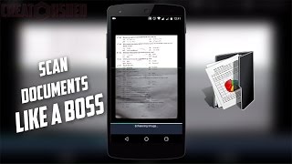 How to scan and convert documents to pdf  Camscanner  CreatorShed [upl. by Sulohcin]