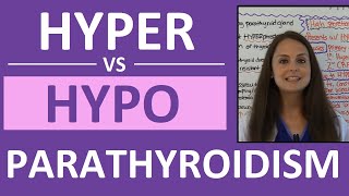 Hypoparathyroidism vs Hyperparathyroidism  Hyperparathyroidism and Hypoparathyroidism Nursing NCLEX [upl. by Eillah]