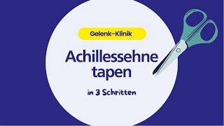 Achillessehne tapen in 3 Schritten So gehts [upl. by Anuska367]