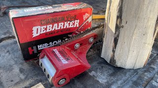 I got a new tool Chainsaw debarker attachment [upl. by Aklam]