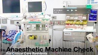 Anaesthetic Machine Check Tutorial HS5409 [upl. by Nahshunn]