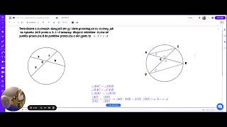 Twierdzenie o cięciwach okręgu [upl. by Ahsenyl]
