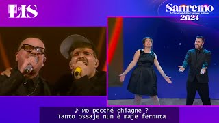 LIS Sanremo 2024  Geolier con Guè Luchè e Gigi D’Alessio canta un medley ‘Strade’ [upl. by Atiuqad136]