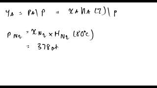 Using Raoult’s law or Henry’s law for each substance whichever one you think appropriate calculate [upl. by Gilges714]