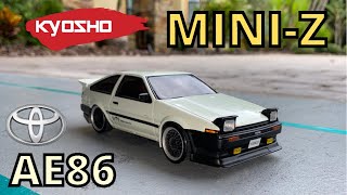 Toyota AE86 Mini Z RC drifting [upl. by Attaynek]