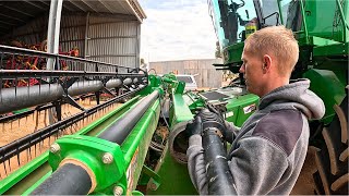 8 First Rule Of Harvest Close The Bin Lids  Rain Delay  Wheat Harvest South Australia 2023 [upl. by Tybi]