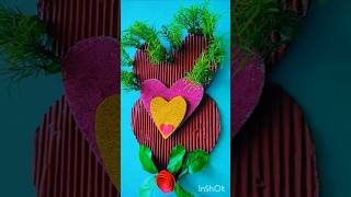 Best cardboard craft diy BEAUTIFUL heart shaped wall hanging cardboardcraft walldecor short yt [upl. by Zebedee588]