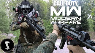 MODERN WARFARE in REAL LIFE 2v2 Gunfight Airsoft [upl. by Yraeg]