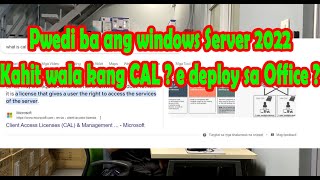 Pwedi ba Mag Deploy ng Microsoft windows server kahit walang CAL [upl. by Ttirrem]