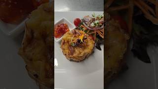 Way to enjoy your Keto quiche with salad and chutney See video for full recipe keto quiche [upl. by Marchall]