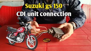 SUZUKI GS 150 CDI UNIT CONNECTION VERY EASY  KASHIF SUZUKI CENTER [upl. by Pavyer]