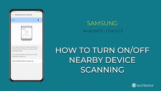 How to Turn OnOff Nearby device scanning  Samsung Android 11  One UI 3 [upl. by Nerrej]