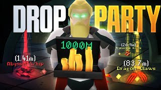 1000000000 GP COMMUNITY DROP PARTY  Goodiebag OSRS [upl. by Rehpetsirhc717]