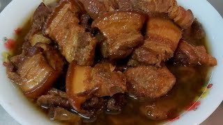 RESEP DAN CARA MASAK BABI KECAP  LU CU ROW  MASAK BABI ALA TAIWAN [upl. by Ragse]