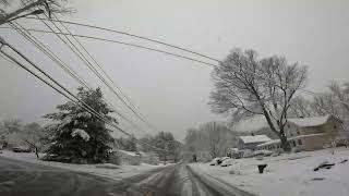 Cortlandt NY Montrose NY Buchanan NY Verplanck NY Drive in Snowy Weather [upl. by Zabrina]